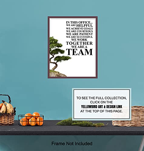 Yellowbird Art & Design Motivational Home Office Wall Art & Decor - Large 11X14 - Motivational Posters - Inspirational Quotes - Success Wall Art - Team Teamwork Sayings Prints - Unique Gift For Boss thumb #6