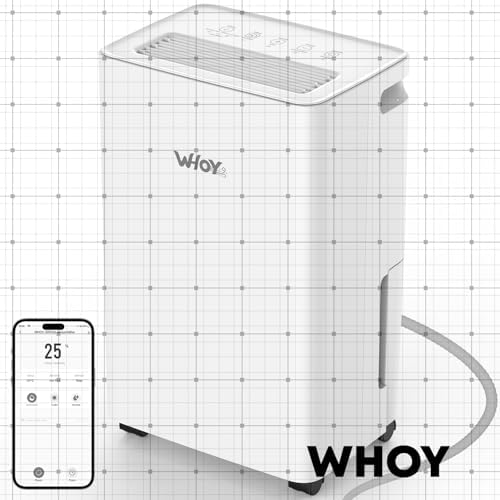 Desumidificador para casa, 2000 pés quadrados, máximo de 50 litro...