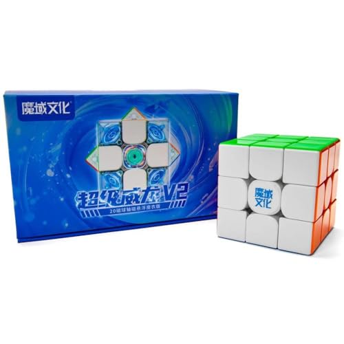 Image of MoYu Super WeiLong 3x3 V2 Magnetic Speed Cube | 20-Magnet Ball-Core, UV Coated Finish & Spring Tension | 512 Customization Configurations & Corner Magnetic Adjustment