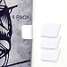 Wimaha Shower Curtain Clips, 4 Pack Shower Splash Guard Self Adhesive Windproof Stop Protect Clips, White