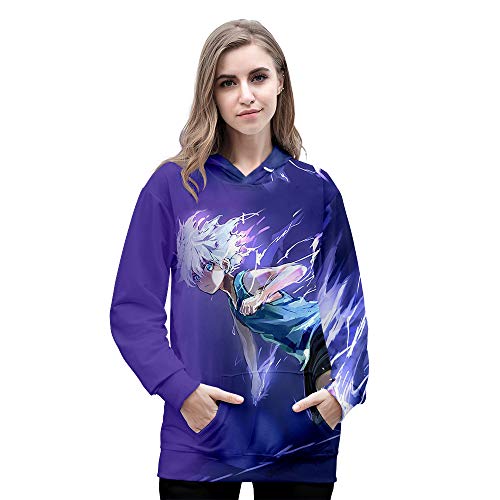 Novo moletom com capuz Hisoka Gon Killua Kurapika Cosplay Hunter x Hunter 3D casaco com capuz, J, XX