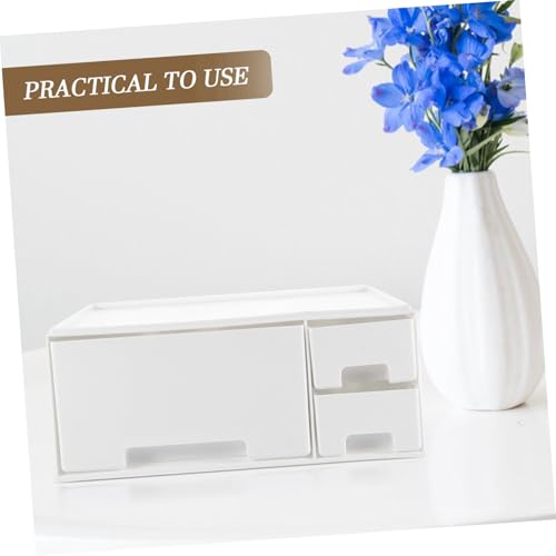 Rehausseur d'écran et support moniteur bureau blanc avec niches - 7