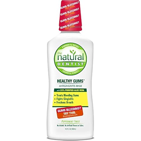 The Natural Dentist Moisturizing Healthy Gums Antigingivitis Rinse, Peppermint Twist 16.90 oz (Pack of 6)6 Cover