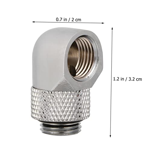 Adaptador de agua de latón cromado para sistemas de refrigeración de PC y tubos metálicos 6