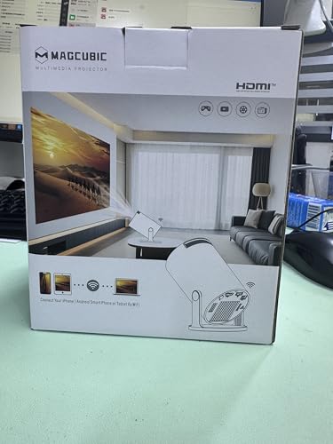 Upgrade HY300PRO Mini Projector with WiFi and Bluetooth, 4K Support Smart Portable Projector Android 11, Auto Keystone, Voice Control Remote, 180 Degree Rotation, Home Video Projetor for Bedroom - Image 8