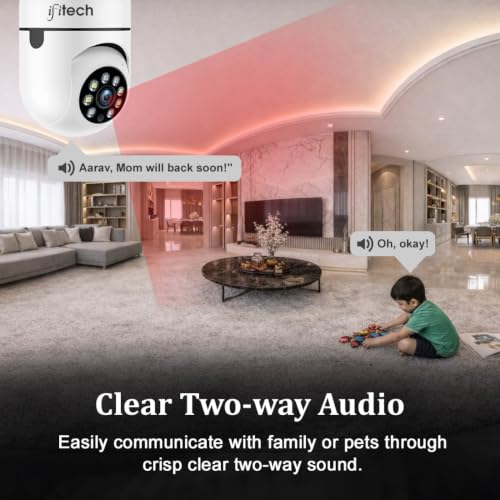 Image of IFITech FTY HD Smart Wi-Fi CCTV Home Security Camera | Indoor 360 Smart CCTV Camera | Bulb Camera | 256GB microSD Card Supports (Not Included) | Perfect for Home, Office and Shop Monitoring