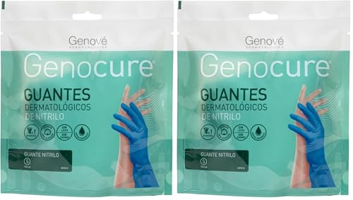 Guantes dermatológicos de nitrilo flocado GENOCURE S de alta protección