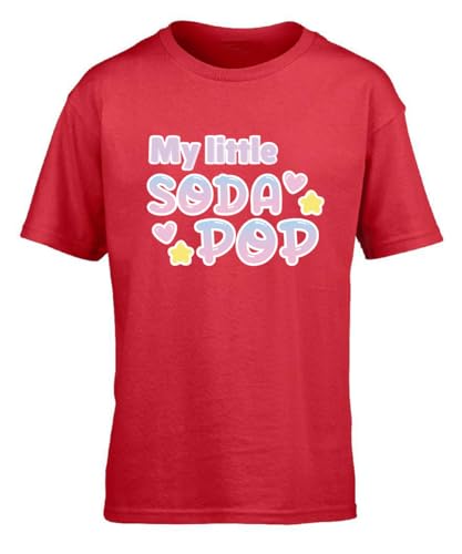 Hippowarehouse My Little soda pop Kids Children's Short Sleeve t-Shirt 7-8 Years Red