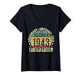 Photo Gallery donna legend since december 1943 81st birthday gifts 81 years old maglietta con collo a v Photo Gallery donna legend since december 1943 81st birthday gifts 81 years old maglietta con collo a v