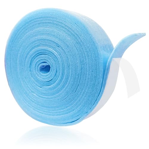 Randdämmstreifen, 50mm x 5mm x 20m Randdämmstreifen Selbstklebend, Randdämmstreifen für Ausgleichsmasse, Randstreifen Randdämmung Fußbodenheizung Estrich