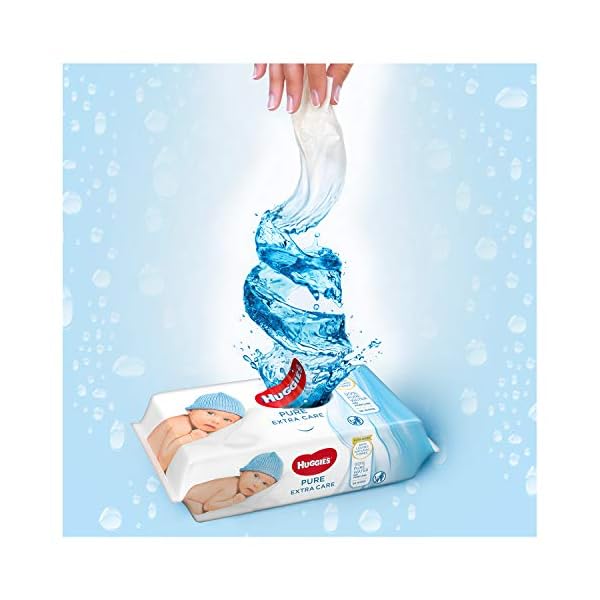 Huggies Pure - Extra Care - Babytücher 1 Box with 4 pacs (3 x 56 wipes per pack) – Bild 5