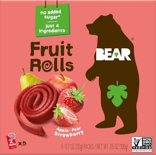 Bear Strawberry Yo Yo's Fruit Rolls 5 Count, .7 OZ