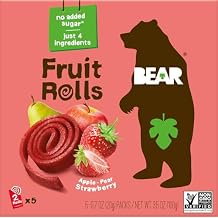 Bear Strawberry Yo Yos Fruit Rolls 5 Count, .7 OZ