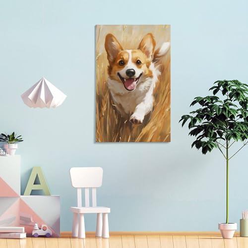 Impression sur toile Corgi idée cadeau décoration maison - 4