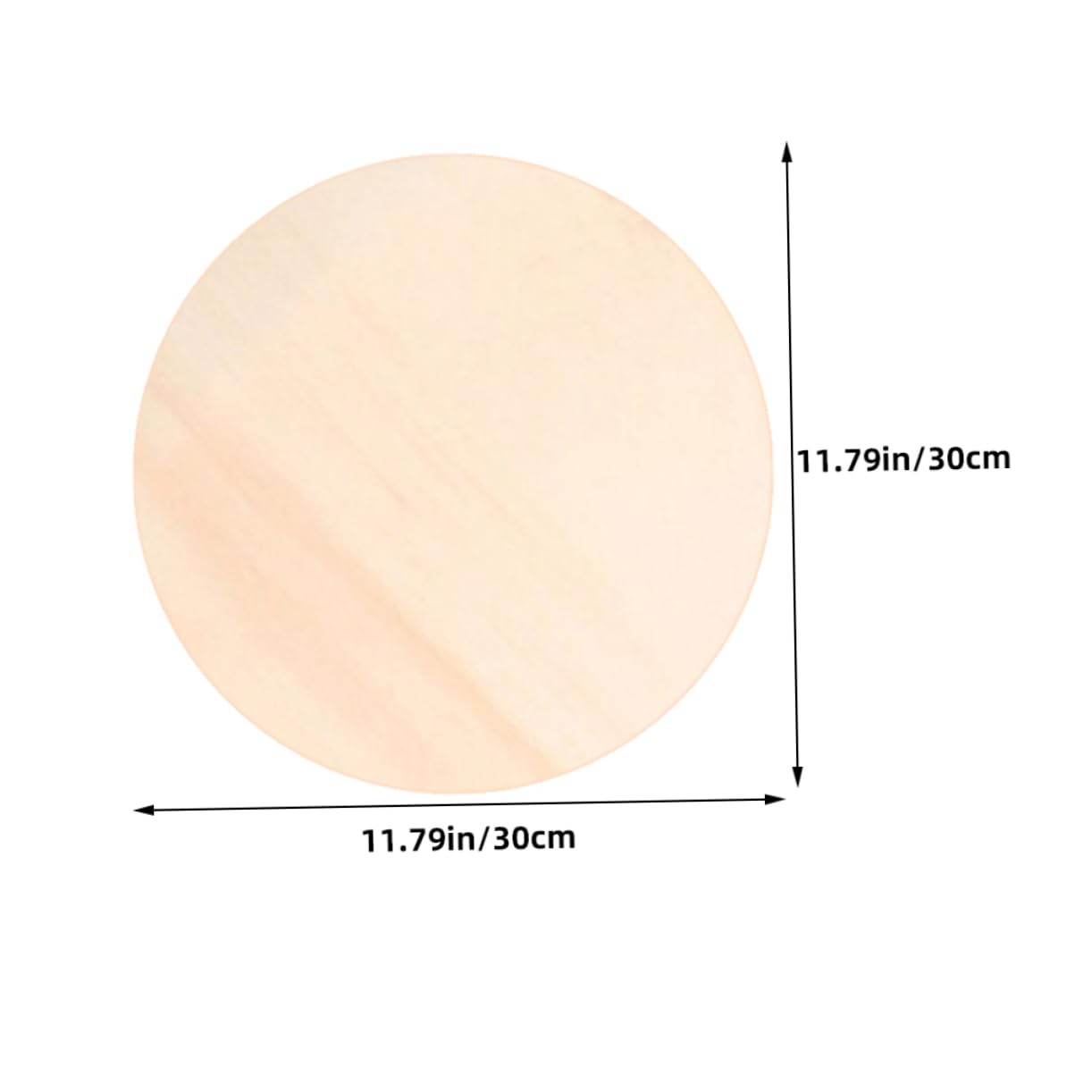 Runde Holzscheiben zum Basteln, 30cm, 15 Stück, Unbehandelt
