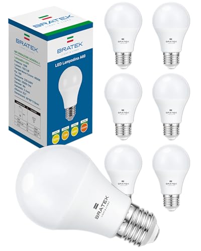 Bratek 6 Lampadine Led E27 Luce Fredda 6500k 15w 1521