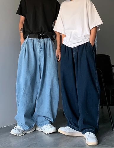 Mens Baggy Jeans Y2k Grunge Oversized Denim Pants Emo Clothes Hip Hop Loose Fit Jeans Streetwear3