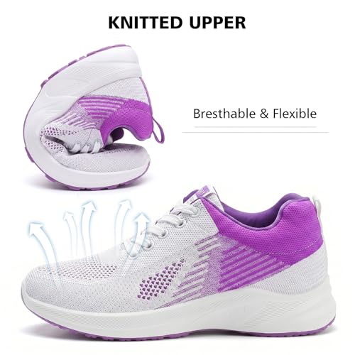 Image of Padgene Womens Sneakers Lightweight Tennis Walking Shoes Sports Running Shoes for Woman Mesh Breathable Gym Fashion Sneakers Athletic Comfortable Casual