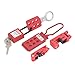 Mavaol Lockout Tagout Kit, Industrial Safety Lockout Set, Includes Circuit Breaker Locks, Safety Padlocks, Hasp, Ball Valve Lock, Tags, for Electrical and Mechanical Equipment