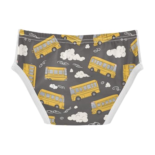 Yellow School Bus Boys' Underwear Cotton Boys Briefs Soft Toddler Underwear 2T2