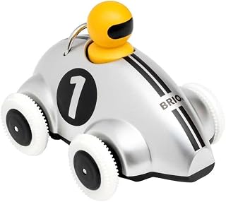 BRIO Push & Go Rennwagen Silber Edition - Spielzeug ab 1 Jahr