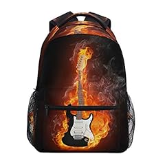 Electric Guitar in Fire Flames