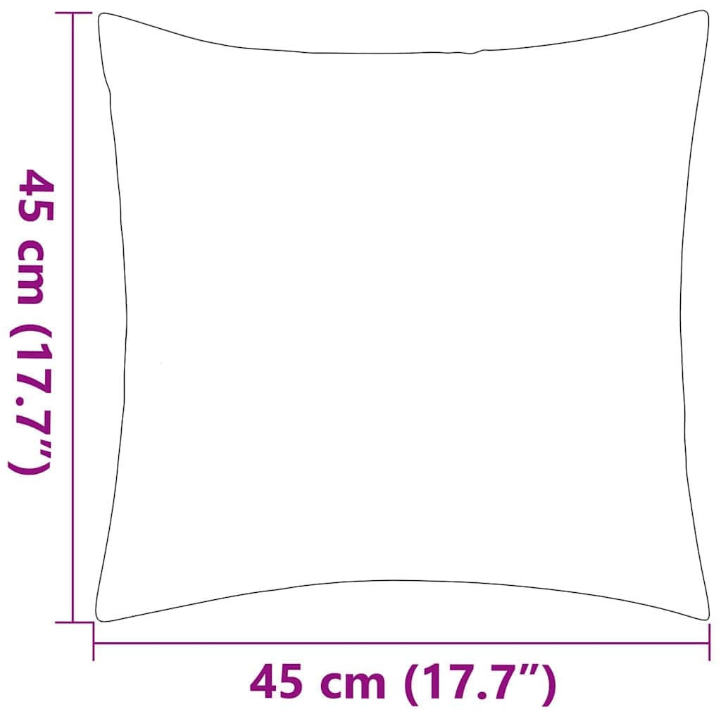 Dekokissen Außen 4 STK. 45 x 45 cm Apfelgrün, Wasserabweisende Kissen für Gartenmöbel, weiche und komfortable Auflagen mit Reißverschluss, pflegeleichter Bezug