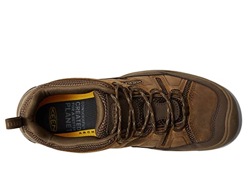 Image of KEEN Men's Circadia Vent Low Height Breathable Hiking Shoes, Bison /Potters Clay