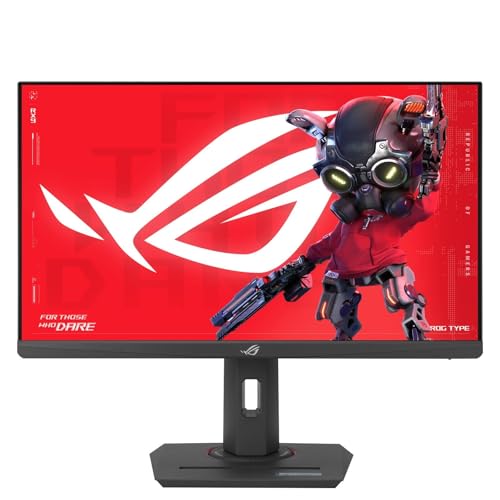 ROG Strix XG259CMS Monitor Gaming da 24,5” pollici Full HD (1920x1080), Fast IPS e 310 Hz, Tempo di Risposta 1 ms, ELMB Sync e G-Sync, USB Type-C, HDR, Nero