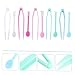 Outanaya 10sets Lens Tweezers and Stick Remover Kit for Glasses Mixed Colors for Travel and Home Use Removal Tools Storage Box