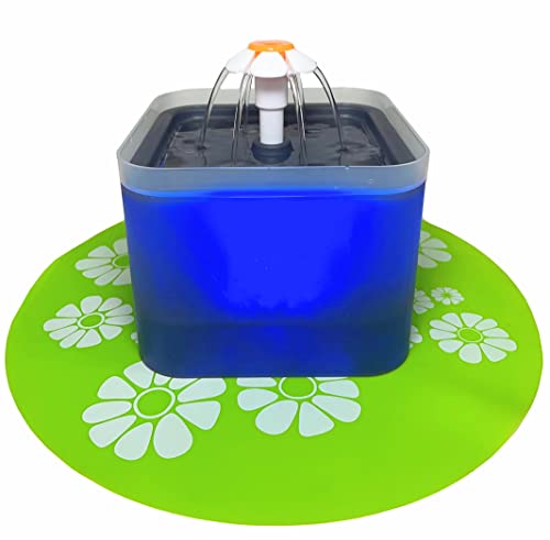 Fuente de agua automática para gatos 2L con tapete de silicona