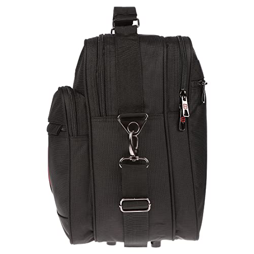 Christian Wippermann Arbeitstasche Herren - Hochwertige Flugbegleiter Tasche - Nylon Wasserabweisend, 30x34x20cm - 2 Hauptfächer mit Laptopfach - Abnehmbarer Trageriemen - 20L Volumen