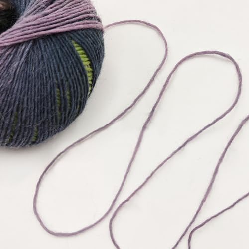 Image of NICEEC 3 Skeins Rainbow Soft Yarn 100% Wool Gradient Multi Color Yarn for Crocheting Knit Total Length 180mx3(196ydsx3,50gx3)-7#