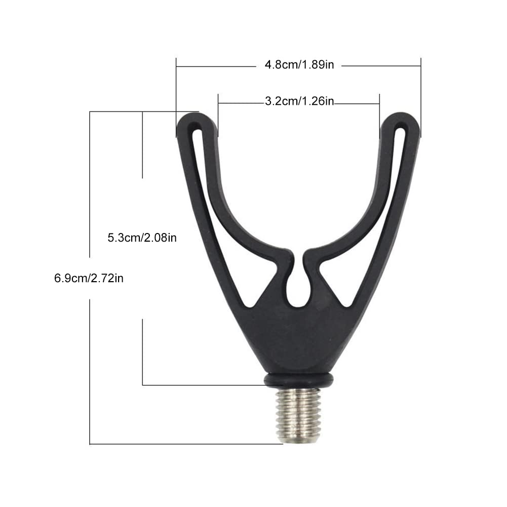 Supporti Per Canna Da Pesca A U - 3 Pezzi, Acciaio Inox E ABS, Per Rod Pods E Pesca Alla Carpa