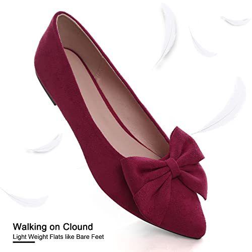 Image of Dear Time Women's Ballet Flats Dress Ballet Shoes Slip on for Office Work Comfortable Shoes