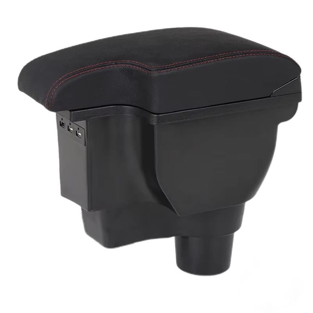 FSOZDBBPL For Kia Rio 4 For Rio X For X-Line 2018-2022 Car Armrest Box Auto Storage Box Interior Parts(B1 Black red Corium)