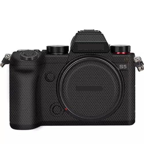 Autocollant en vinyle pour appareil photo Panasonic Lumix S5 noir