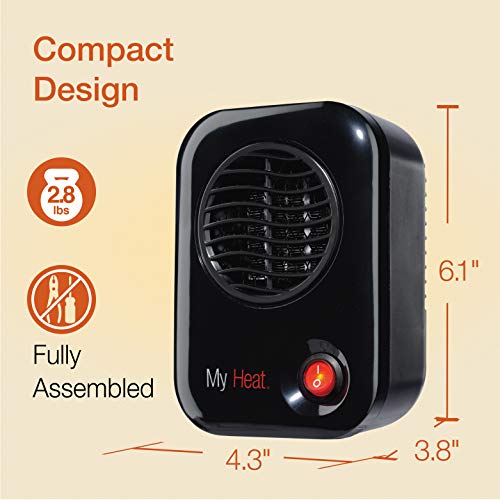 Lasko Myheat Personal Mini Space Heater For Home With Single Speed, 6 Inches, Black, 200W, 100 #TOP2