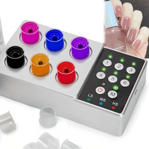 Mini Vortex Mixer - 6 Hole Paint Shaker for DIY, Adjustable 3 Speeds, 2500mAh Battery, Ideal for Tattoo Artists, Nail Salons, Beginners &amp; Labs