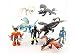E&L Set of 8 pcs How to Train Your Dragon, 1.97" ~3.35" (5-8.5 cm) Tall Cartoon Figures Toys Dolls, for Night Fury Toothless Party Themed Decorations, Birthday Party Cake Decorations