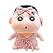 Crayon Shin-Chan Peignoir Poupée Peluche Poupée Jouet Pour Enfants Anniversaire Cadeau De Noël Taille 40CM (Rose)