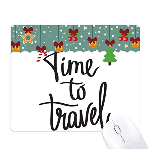 Tapis de souris en caoutchouc avec citation de Noël, le cadeau idéal pour le bureau
