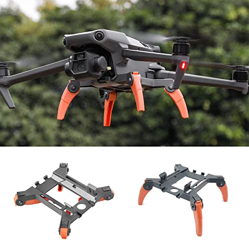 Judunmsk DJI Mavic 3 Landing Gear, Spider mavic3 Landing Leg, Quick Release Foldable Kit, Featured Drone Accessories, DJI Mavic 3 Landing feet, Professional DJI Mavic 3 Accessories (Orange)