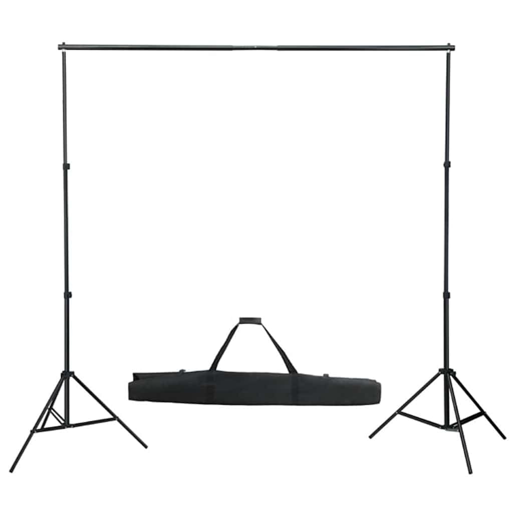 Kit de estudio fotográfico con iluminación, fondo y reflector de aluminio, 5500 K, 2 trípodes, reflector 5 en 1, regulable para retrato, fotografía de productos, streaming, vlogging