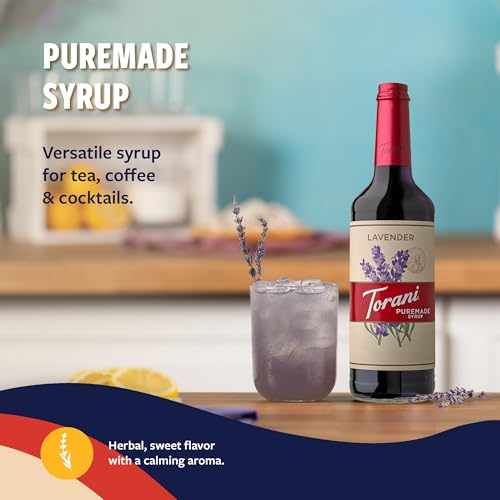Torani Puremade Syrup, Lavender Flavoring for Drinks, Glass Bottle with Pump Included, 25.4 Fl Oz - image 4