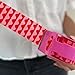 Decorative Packing Tape with Pink Dispenser – Pink & Red Wavy Pattern, 1.88