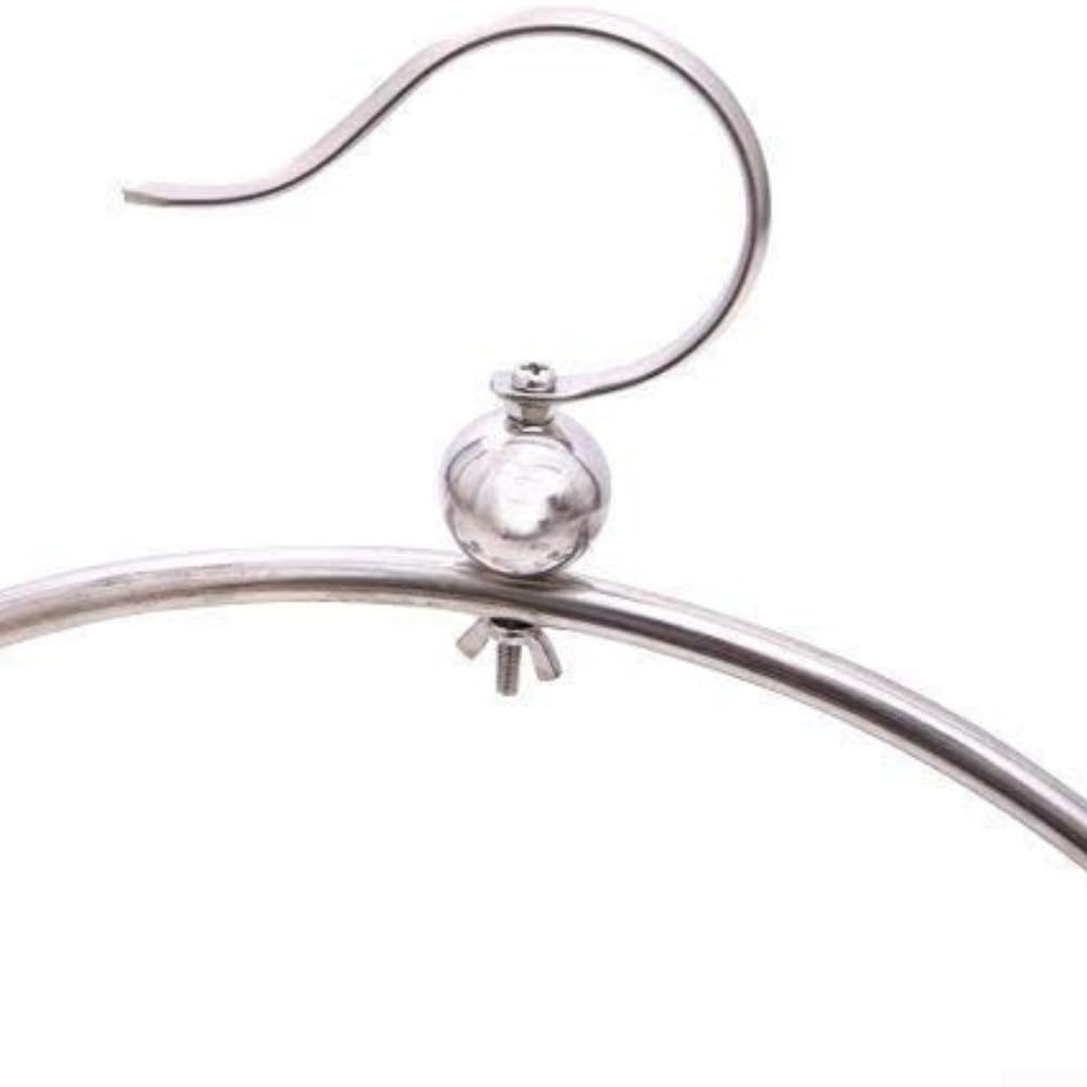 Vogelstange aus Edelstahl für kleine, mittelgroße Vögel inklusive drehbarem Haken und Easy Clean Tray System (A)