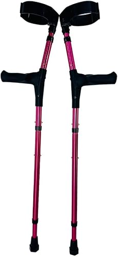 OrthoStix - Muletas plegables para antebrazo para adultos, color rosa intenso