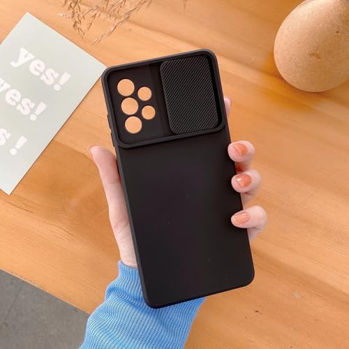 Étui pour Samsung S21 noir avec protection d'objectif coulissante et coque arrière antichoc