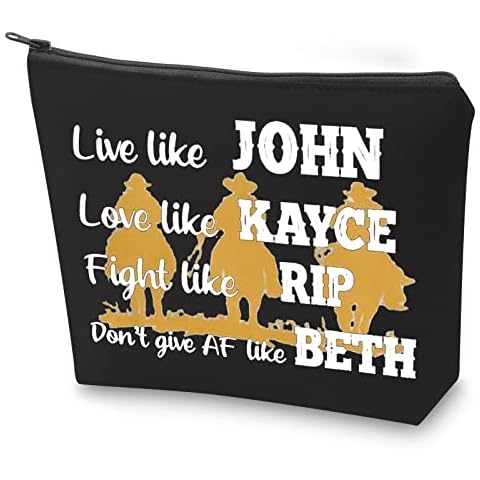 BAUNA TV Show Inspire Gift Live Like John Don't Give AF Like Beth Makeup Bag TV Show Fans Gift (BL John) Cover